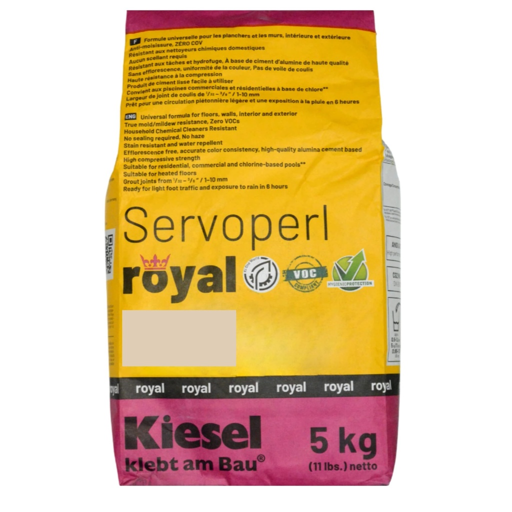 Mortier à joint Servoperl Royal 5kg - Safari Sand