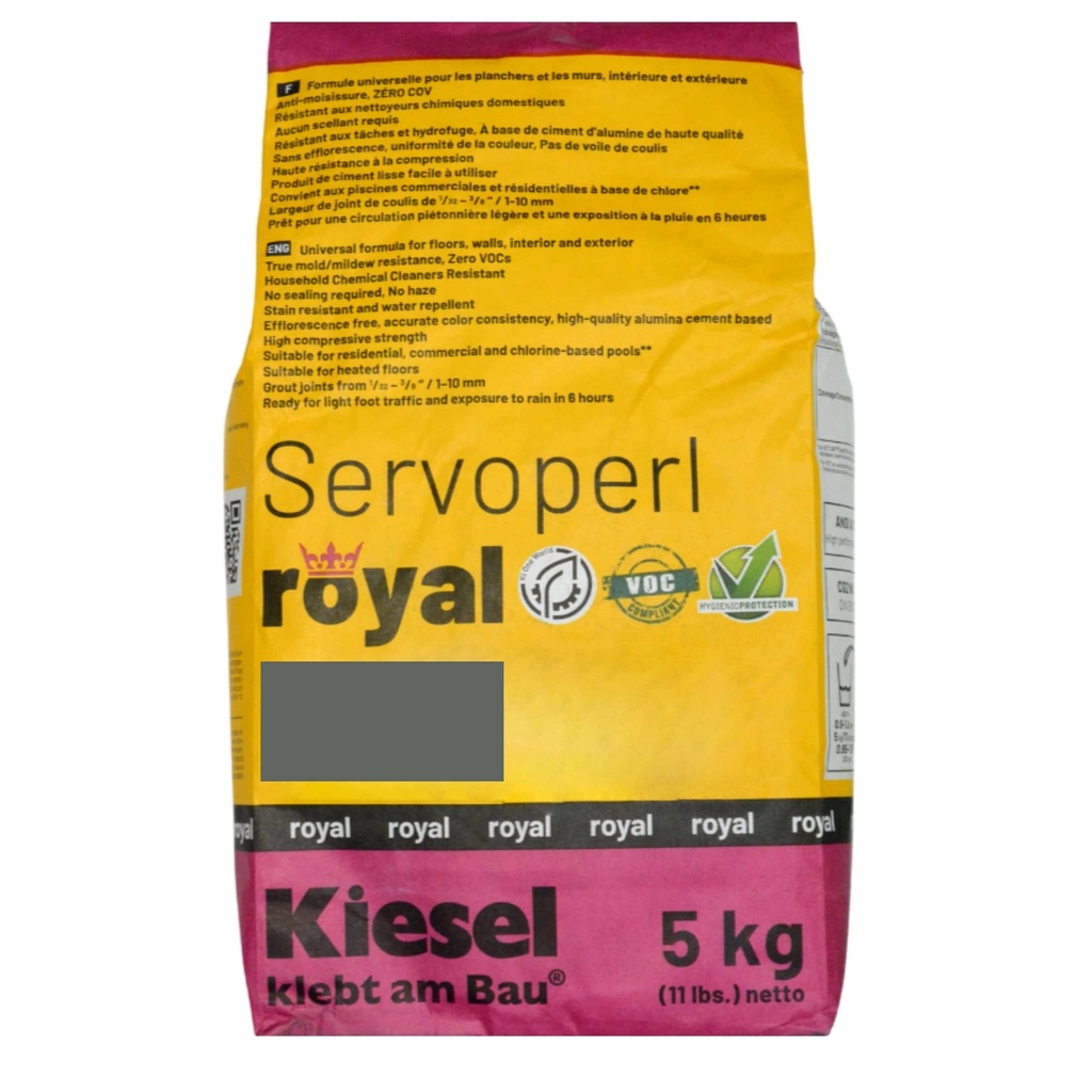 Mortier à joint Servoperl Royal 5kg- Basalt