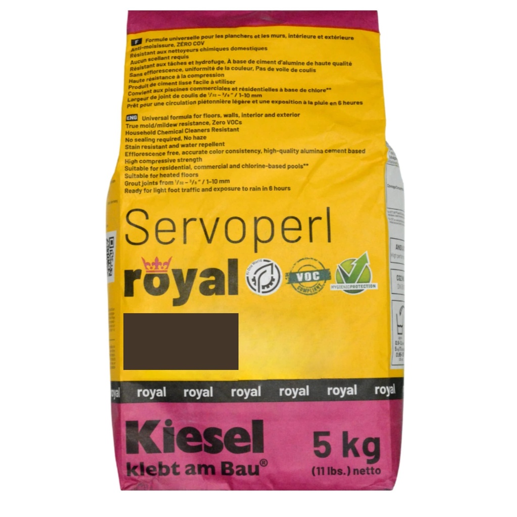 Mortier à joint Servoperl Royal 5kg - Cafe