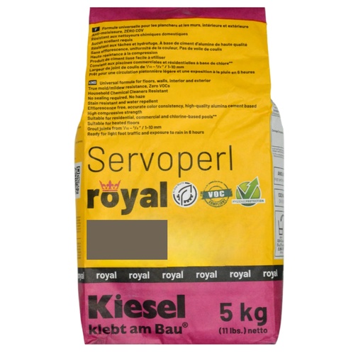 [Servoperl Royal Cacao] Mortier à joint Servoperl Royal 5kg - Cacao