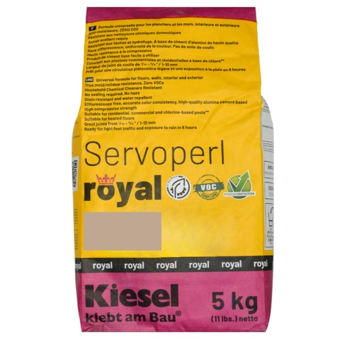 [Servoperl Royal Desert sand] Mortier à joint Servoperl Royal 5kg - Desert Sand