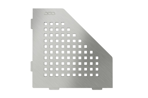 [SES2D3EB] Schluter - Tablette "Square" pentagonale d'angle 195x195mm Shelf-E-S2 - Inox brossé