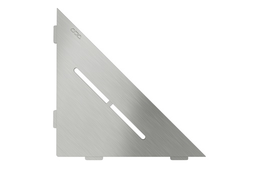 [SES1D7EB] Schluter - Tablette "Pure" triangulaire d'angle 210x210mm Shelf-E-S1 - Inox brossé