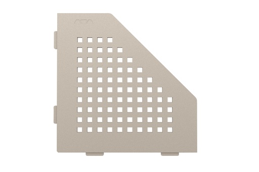 [SES2D3TSC] Schluter - Tablette "Square" pentagonale d'angle 195x195mm Shelf-E-S2 - Sable structuré
