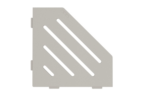 [SES2D10TSBG] Schluter - Tablette "Wave" pentagonale d'angle 195x195mm Shelf-E-S2 - Gris beige structuré
