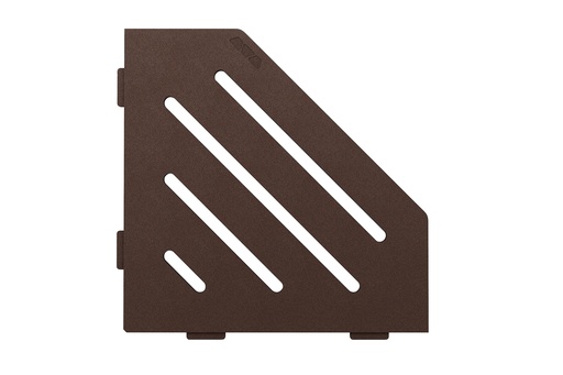 [SES2D10TSOB] Schluter - Tablette "Wave" pentagonale d'angle 195x195mm Shelf-E-S2 - Bronze structuré
