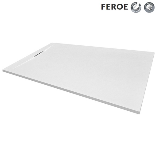 [FEROE120X90B] Receveur de douche Féroé 1200x900x30 Solidstone Blanc (RAL9003)
