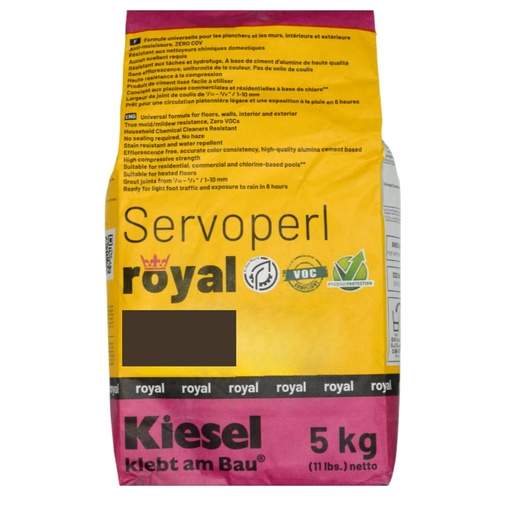 [Servoperl Royal Cafe] Mortier à joint Servoperl Royal 5kg - Cafe