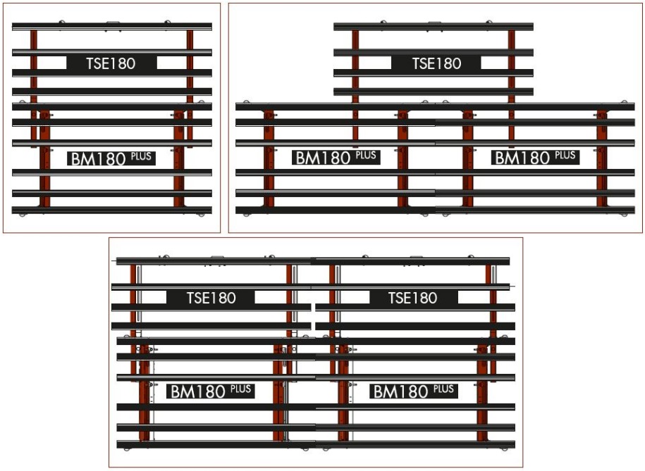 Raimondi - 'TSE 180' Extension latérale inclinable pour tables BM180