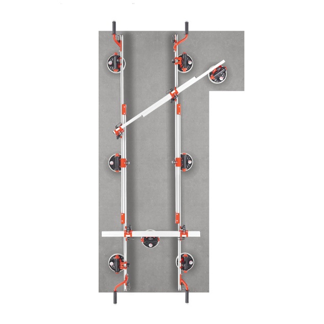 Raimondi - Rails 8 ventouses Easy-Move MKIV pour transporter format XXL