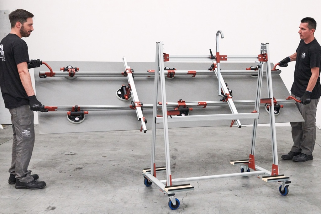 Raimondi - Rails 8 ventouses Easy-Move MKIV pour transporter format XXL
