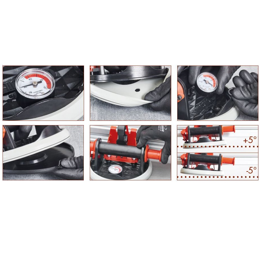 Raimondi - Rails 8 ventouses Easy-Move MKIV pour transporter format XXL