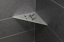 Schluter - Tablette "Curve" triangulaire d'angle 210x210mm Shelf-E-S1 - Inox brossé