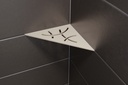Schluter - Tablette "Curve" triangulaire d'angle 210x210mm Shelf-E-S1 - Alu Sable structuré