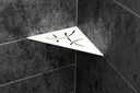 Schluter - Tablette "Curve" triangulaire d'angle 210x210mm Shelf-E-S1 - Alu Blanc satiné