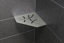 Schluter - Tablette "Curve" pentagonale d'angle 195x195mm Shelf-E-S2 - Inox brossé