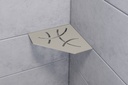 Schluter - Tablette "Curve" pentagonale d'angle 195x195mm Shelf-E-S2 - Gris pierre structuré (copie)