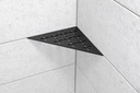 Schluter - Tablette "Floral" triangulaire d'angle 210x210mm Shelf-E-S1 - Blanc satiné (copie)
