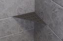 Schluter - Tablette "Floral" triangulaire d'angle 210x210mm Shelf-E-S1 - Anthracite structuré