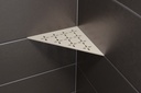 Schluter - Tablette "Floral" triangulaire d'angle 210x210mm Shelf-E-S1 - Sable structuré