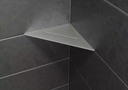 Schluter - Tablette "Pure" triangulaire d'angle 210x210mm Shelf-E-S1 - Inox brossé