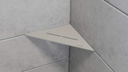 Schluter - Tablette "Pure" triangulaire d'angle 210x210mm Shelf-E-S1 - Gris pierre structuré
