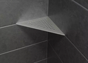 Schluter - Tablette "Square" triangulaire d'angle 210x210mm Shelf-E-S1 - Inox brossé