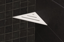 Schluter - Tablette "Wave" triangulaire d'angle 210x210mm Shelf-E-S1 - Blanc satiné