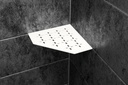Schluter - Tablette "Floral" pentagonale d'angle 195x195mm Shelf-E-S2 - Blanc satiné