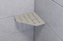 Schluter - Tablette "Floral" pentagonale d'angle 195x195mm Shelf-E-S2 - Gris pierre structuré