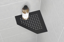 Schluter - Tablette "Square" pentagonale d'angle 195x195mm Shelf-E-S2 - Noir satiné