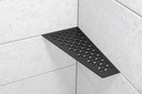 Schluter - Tablette "Floral" quadrilatérale d'angle 154x295mm Shelf-E-S3 - Blanc satiné