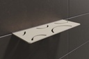 Schluter - Tablette "Curve" rectangulaire à carreler 300x115 mm Shelf-W-S1 - Ivoire structuré (copie)