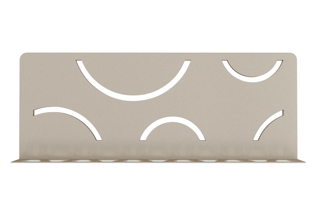 Schluter - Tablette "Curve" rectangulaire à carreler 300x115 mm Shelf-W-S1 - Ivoire structuré (copie)