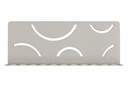 Schluter - Tablette "Curve" rectangulaire à carreler 300x115 mm Shelf-W-S1 - Gris beige structuré