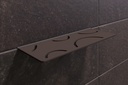 Schluter - Tablette "Curve" rectangulaire à carreler 300x115 mm Shelf-W-S1 - Bronze structuré