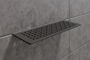 Schluter - Tablette "Floral" rectangulaire à carreler 300x115 mm Shelf-W-S1 - Anthracite structuré