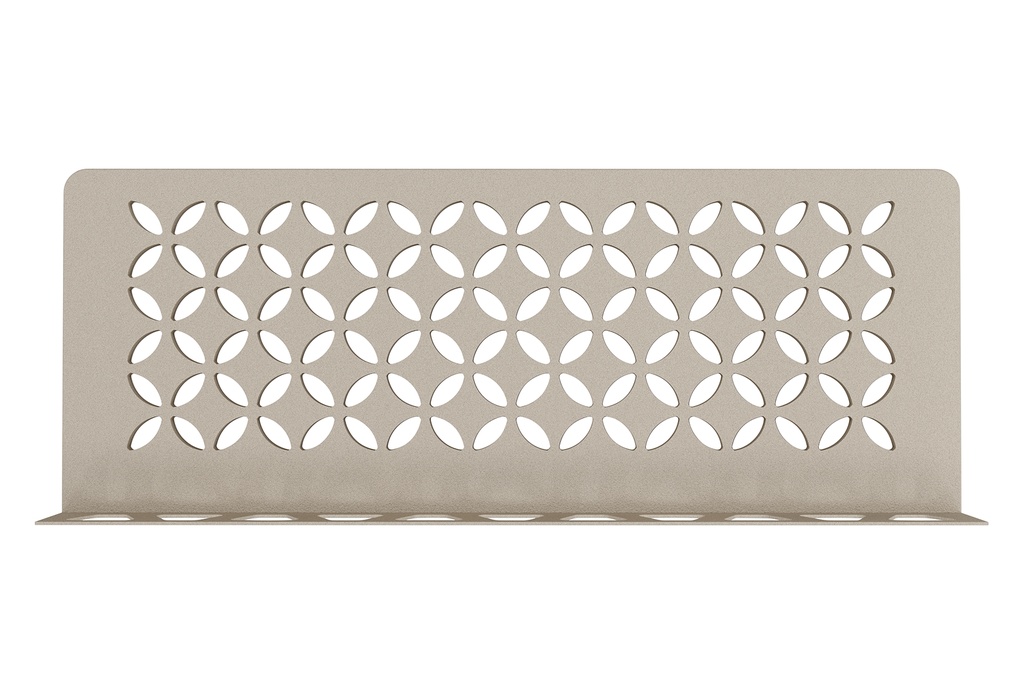 Schluter - Tablette "Floral" rectangulaire à carreler 300x115 mm Shelf-W-S1 - Sable structuré