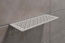 Schluter - Tablette "Floral" rectangulaire à carreler 300x115 mm Shelf-W-S1 - Sable structuré