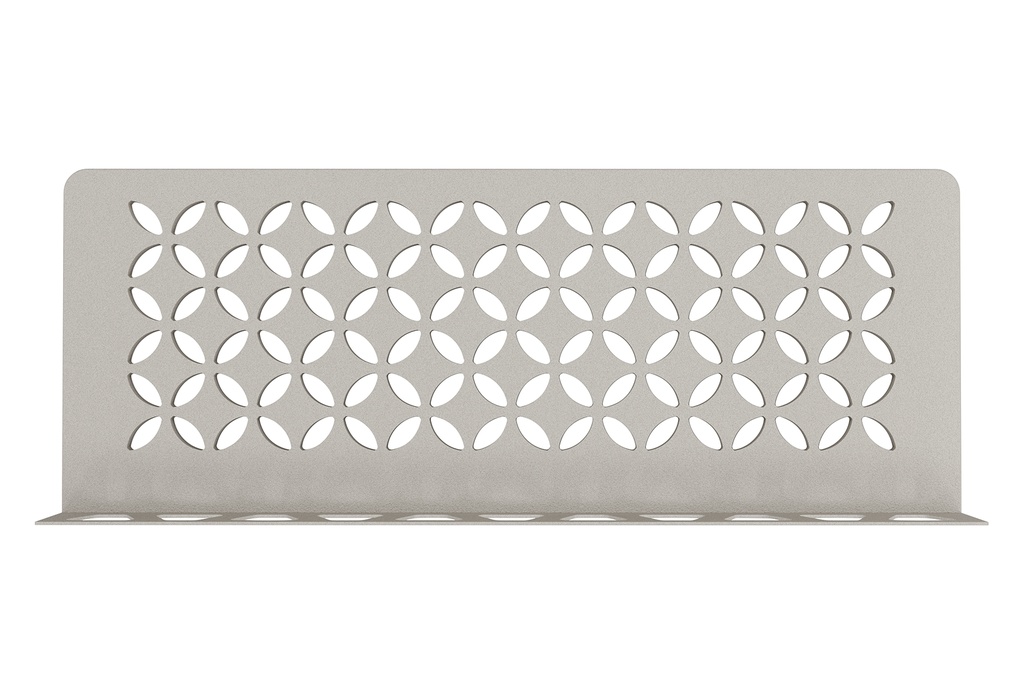 Schluter - Tablette "Floral" rectangulaire à carreler 300x115 mm Shelf-W-S1 - Gris beige structuré
