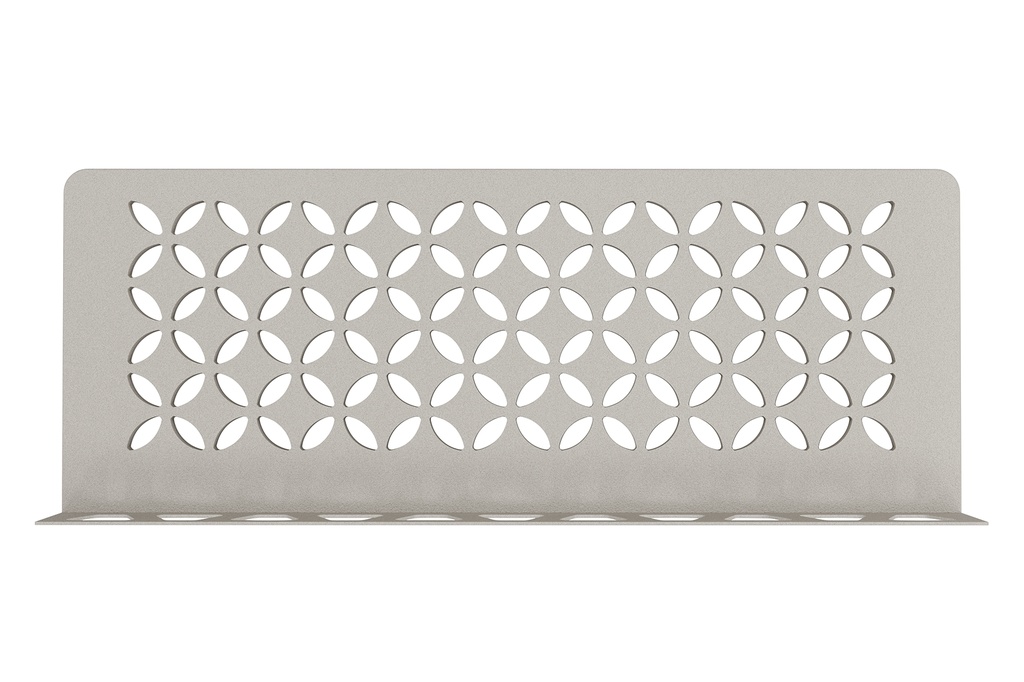 Schluter - Tablette "Floral" rectangulaire à carreler 300x115 mm Shelf-W-S1 - Gris beige structuré