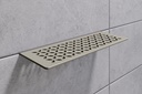 Schluter - Tablette "Floral" rectangulaire à carreler 300x115 mm Shelf-W-S1 - Sable structuré