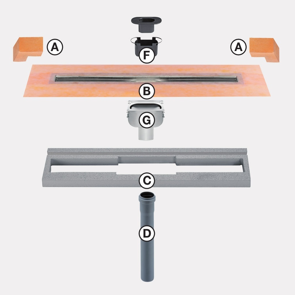 KERDI-LINE-V CANIVEAU LINÉAIRE SANS GRILLE - SCHLUTER