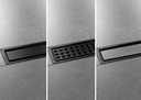 KERDI-LINE-A/-B/-C SET GRILLE + CADRE INOX NOIR- SCHLUTER