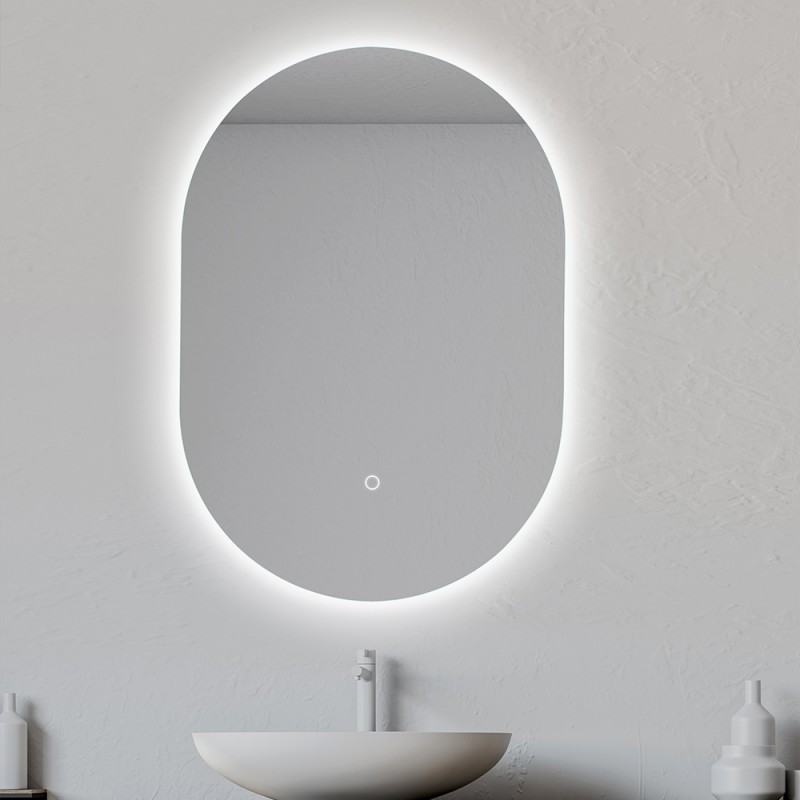 Miroir Falbala ovale
