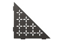 Schluter - Tablette "Floral" triangulaire d'angle 210x210mm Shelf-E-S1 - Anthracite structuré