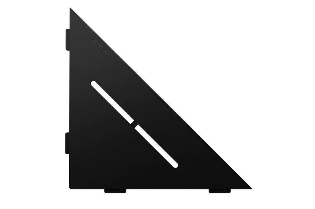 Schluter - Tablette "Pure" triangulaire d'angle 210x210mm Shelf-E-S1 - Noir satiné
