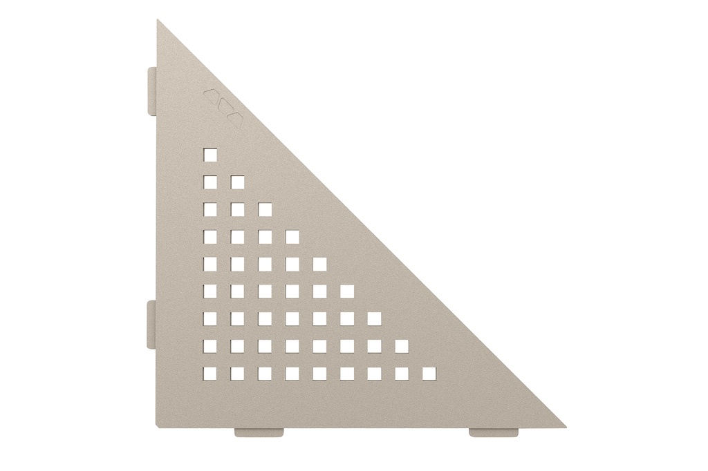 Schluter - Tablette "Square" triangulaire d'angle 210x210mm Shelf-E-S1 - Sable structuré