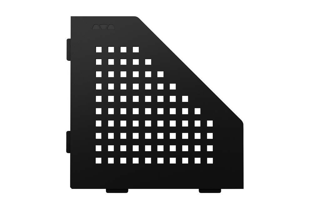 Schluter - Tablette "Square" pentagonale d'angle 195x195mm Shelf-E-S2 - Noir satiné