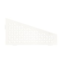 Schluter - Tablette "Floral" quadrilatérale d'angle 154x295mm Shelf-E-S3 - Blanc satiné
